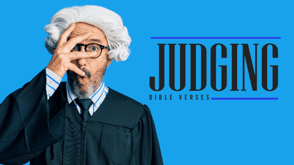 Bible verses about Judging